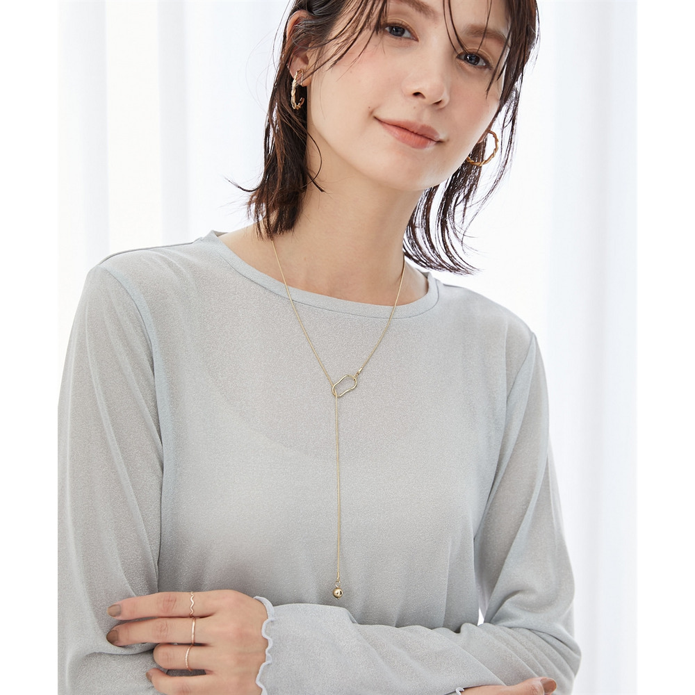 ラメシアーボートネックプルオーバー 大きいサイズ7