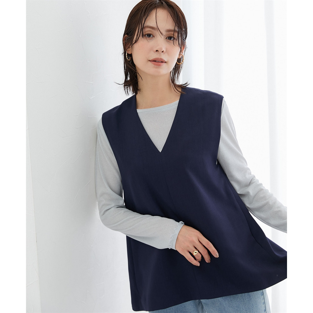 ラメシアーボートネックプルオーバー 大きいサイズ9