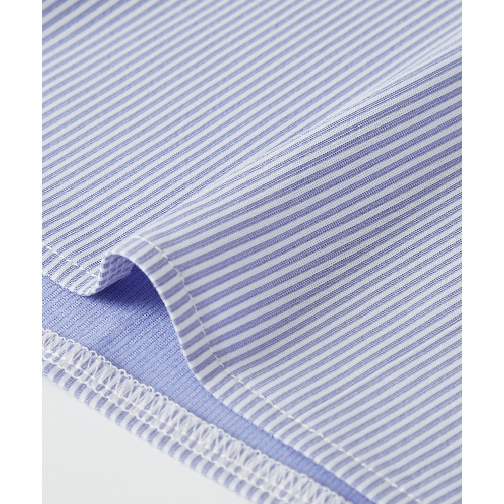 カットソー素材メタルボタンタックスリーブシャツ 大きいサイズ25