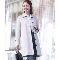 防花粉ライナー付きステンカラーコート（はっ水） 大きいサイズ