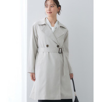 防花粉ライナー付きトレンチコート（はっ水） 大きいサイズ