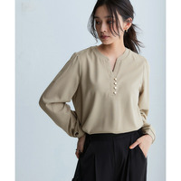 アウトラストソフトタッチカットジョーゼットスキッパープルオーバー（温度調整・吸汗速乾・UVカット） 大きいサイズ