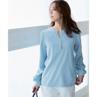 アウトラストソフトタッチカットジョーゼットスキッパープルオーバー（温度調整・吸汗速乾・UVカット） 大きいサイズ