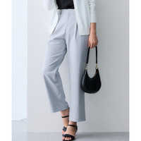 サラサラ裏メッシュ綿混ストレッチストレートパンツ（接触冷感・吸汗速乾・UVカット） 大きいサイズ