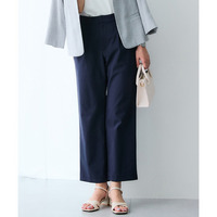 サラサラ裏メッシュ綿混ストレッチストレートパンツ（接触冷感・吸汗速乾・UVカット） 大きいサイズ