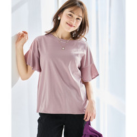 【汗染みしにくい】フリル袖プルオーバー 大きいサイズ