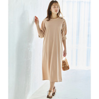 ゆるシルエットジップデザインワンピース 大きいサイズ