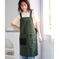  ポケットたくさん手ぶらエプロン（はっ水加工） 大きいサイズ