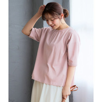 綿100％ドビーバック切替トップス 大きいサイズ