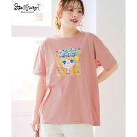 【水森亜土】ゆったりプリントTシャツ 大きいサイズ