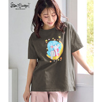 【水森亜土】ゆったりプリントTシャツ 大きいサイズ