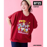 【BT21】ゆるシルエットドルマンTシャツ 大きいサイズ