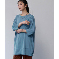 7分袖吸汗速乾コクーンチュニック 大きいサイズ