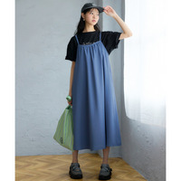 とろみ素材キャミソールワンピース 大きいサイズ