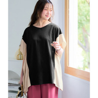 美ラクRUタッチ配色プルオーバー（接触冷感・抗菌防臭・UVカット・遮熱） 大きいサイズ