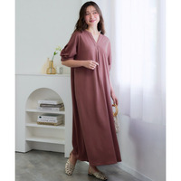 美ラクRUタッチキーネックワンピース（接触冷感・抗菌防臭・UVカット・遮熱） 大きいサイズ