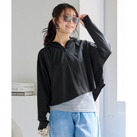 まるっと顔までUVパーカーポンチョ 大きいサイズ