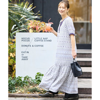 プリントロングワンピース 大きいサイズ