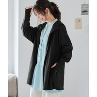 Aライン指穴付きUVパーカー（UVカット・接触冷感）「まとう日陰服」 大きいサイズ