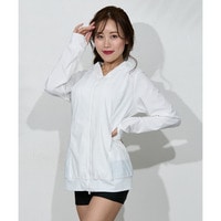 【大きい胸専用】ロング丈ダブルジップラッシュガード(UV、接触冷感・速乾・指穴付) 大きいサイズ