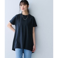 軽量さらさらカットソーゆるシルエットチュニック（吸汗速乾）　大きいサイズ