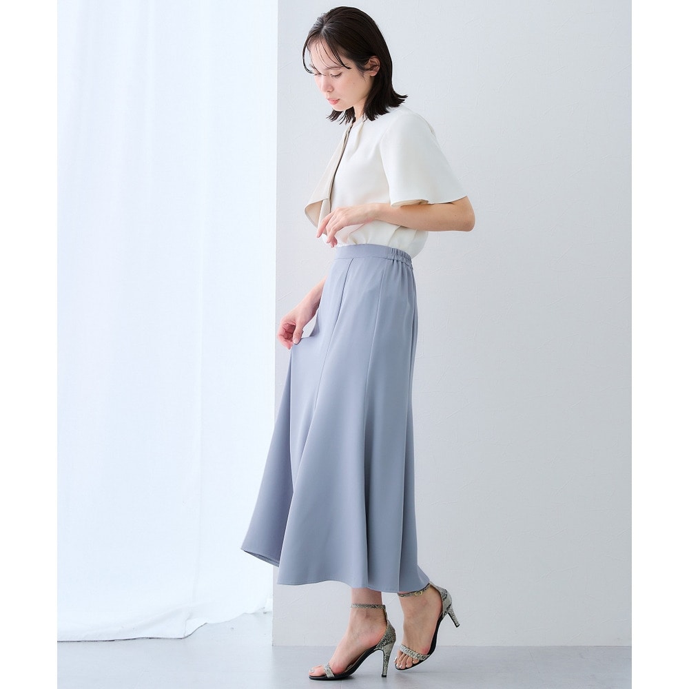 美極とろみ素材マーメイドスカート(しわになりにくい・洗濯機OK) 大きいサイズ9