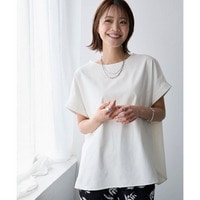 汗染みが目立ちにくいオーバーサイズTブラウス(防しわ・ストレッチ) 大きいサイズ