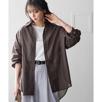 エールシアーコットン100％抜け感カラーシャツ（はっ水） 大きいサイズ
