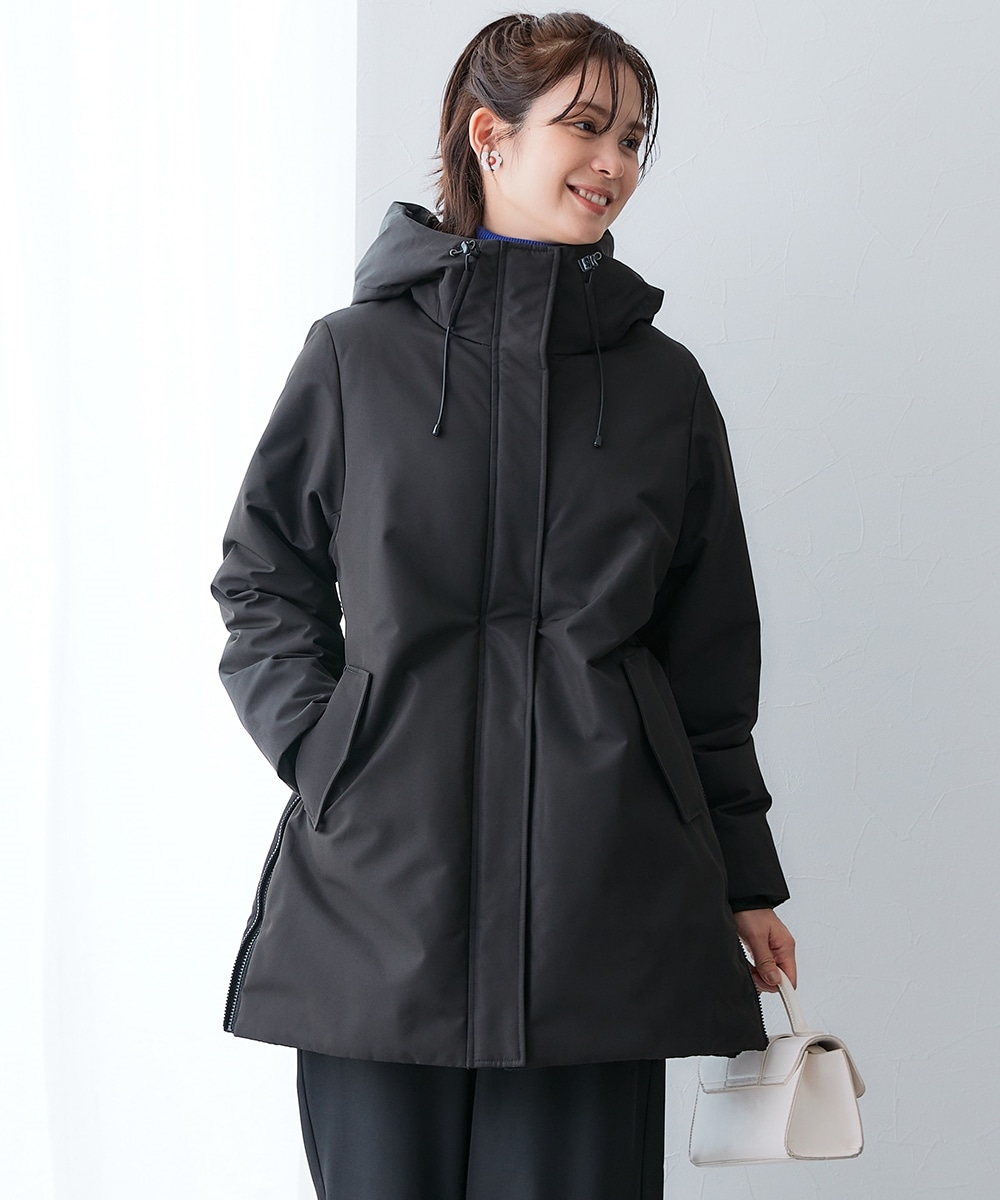 高密度サイドジップファイバーダウンコート（防風・はっ水）　大きいサイズ