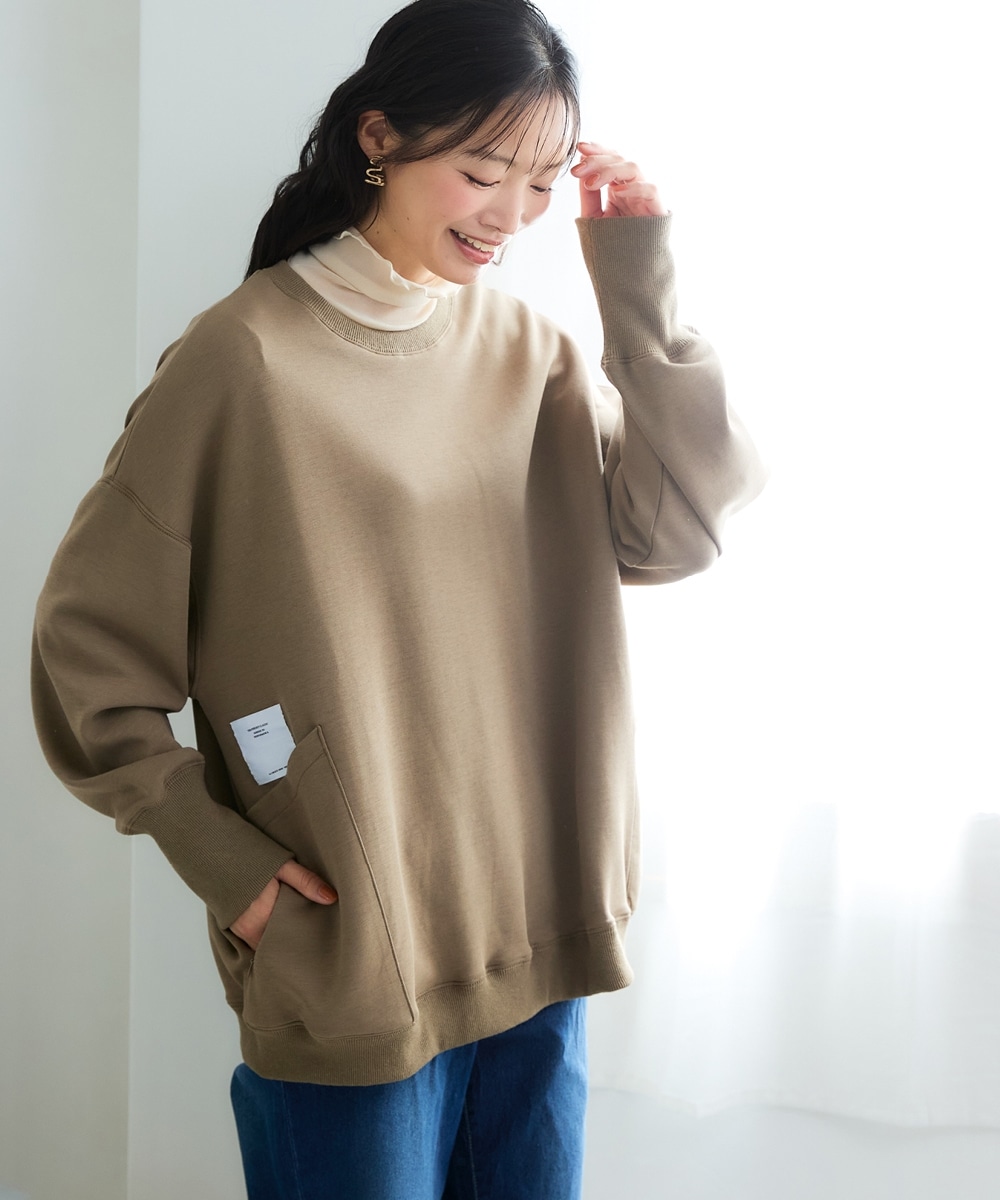 ロゴワッペン付スウェット(大容量ポケット付) 大きいサイズ1