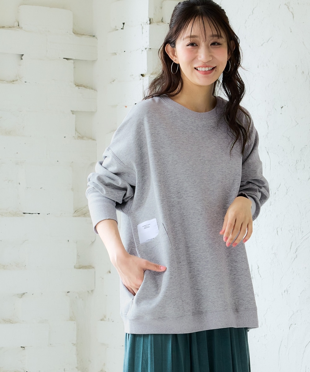 ロゴワッペン付スウェット(大容量ポケット付) 大きいサイズ1