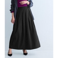 立体シルエットが美しいタックフレアスカート（吸汗速乾・防シワ）　大きいサイズ