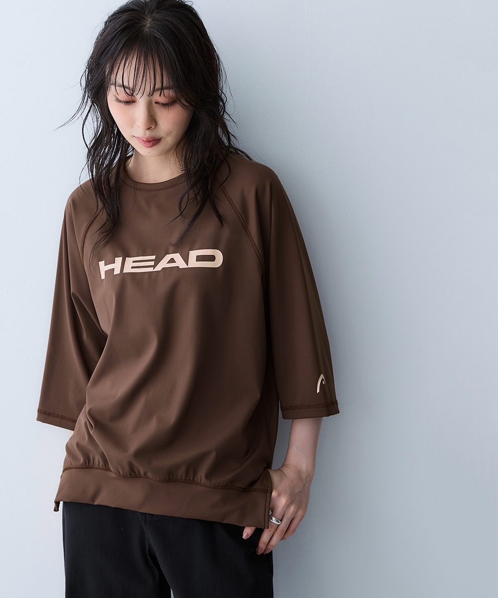 さらもちストレッチ７分袖Tシャツ（吸汗速乾・UVカット・遮熱）（HEAD） 大きいサイズ