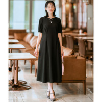【レディーススーツ】セットアップ対応半袖ワンピース（上下別売・カノコジャージーシリーズ） 大きいサイズ