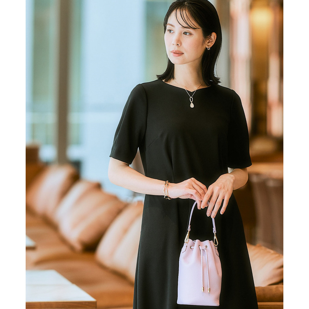 【レディーススーツ】セットアップ対応半袖ワンピース(上下別売・カノコジャージーシリーズ) 大きいサイズ14