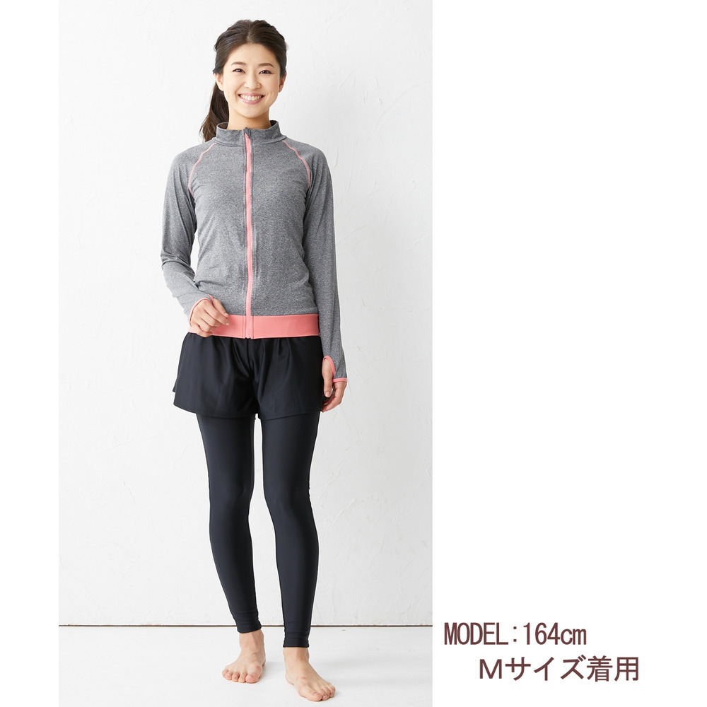 長袖フィットネス水着3点セット12