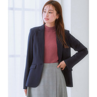 【レディーススーツ】セットアップ対応テーラードジャケット（上下別売・すごく伸びる多機能変り織リスピィシリーズ） 大きいサイズ