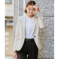 【レディーススーツ】セットアップ対応テーラードジャケット（上下別売・すごく伸びる多機能変り織リスピィシリーズ） 大きいサイズ