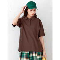 吸汗速乾・UVカットゆるシルエットポロシャツ　大きいサイズ