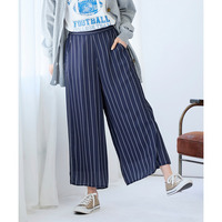 風なびくエアリーシフォンスカート見えワイドパンツ（ゆったりヒップ）　大きいサイズ