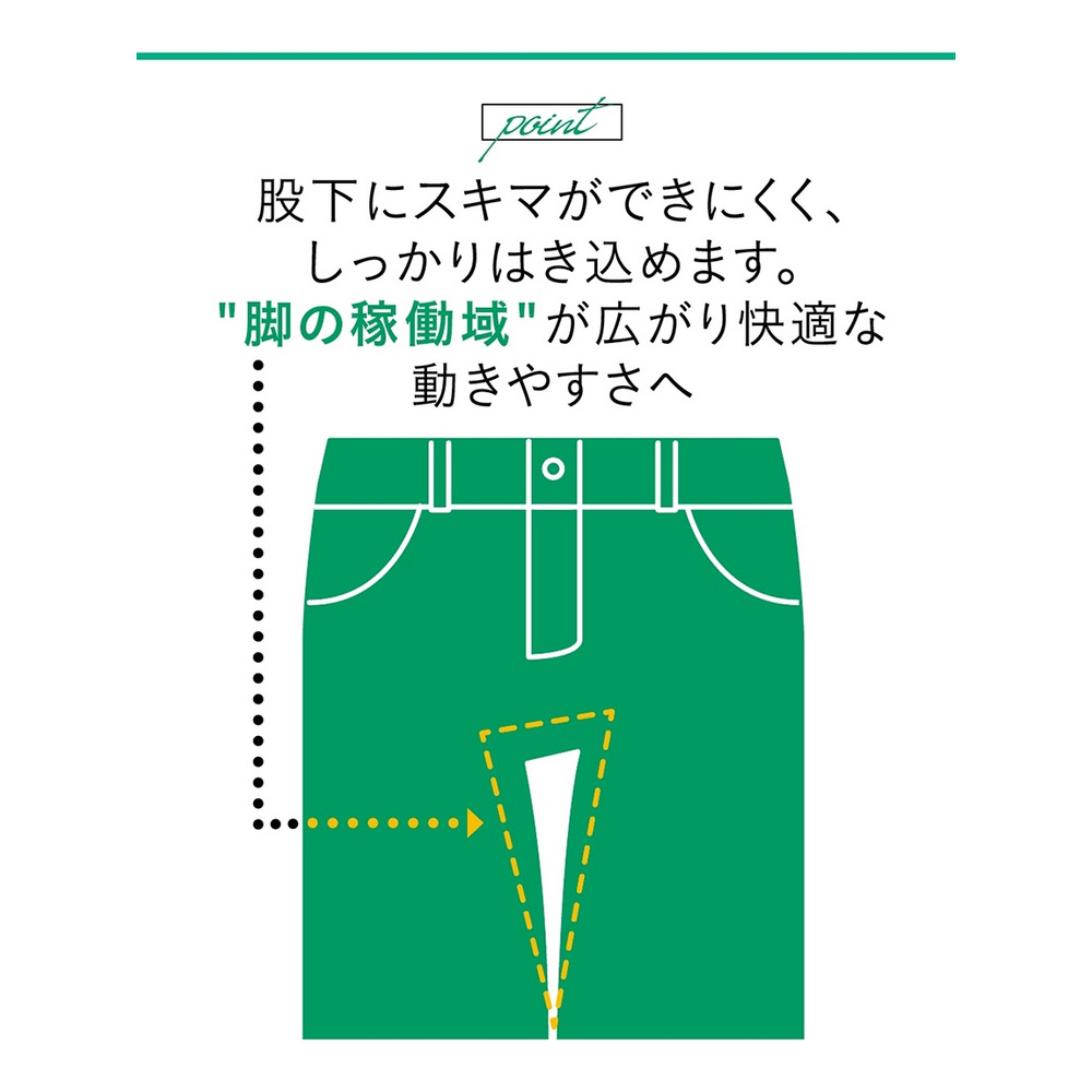 大きいサイズ すごのびストレッチデニムスリムパンツ（もっともっとゆったり太もも）（股下68ｃｍ）15