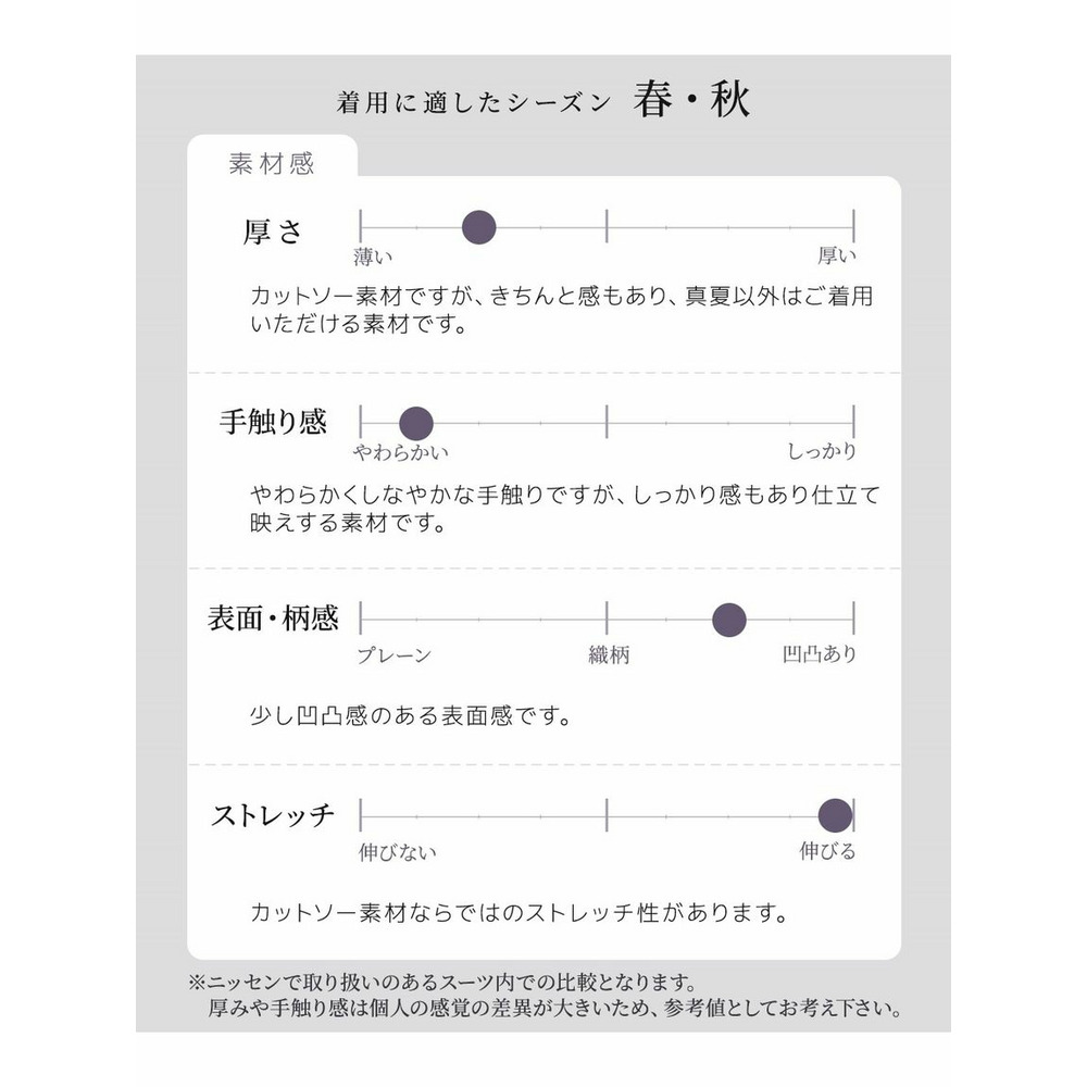 【大きいサイズ / レディーススーツ】セットアップ対応ロング丈ノーカラージャケット（上下別売・着回しジャージーシリーズ）15