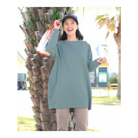 USAコットンカットソーコクーンチュニック(毛玉防止)　大きいサイズ