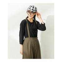 綿100％汗染みしにくいクルーネック7分袖Ｔシャツ　大きいサイズ