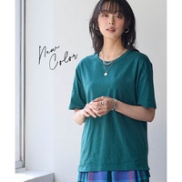 綿100%汗染みしにくいクルーネック5分袖Ｔシャツ　大きいサイズ