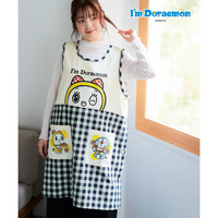 ジャンスカみたいにすっぽり着られるキャラクターエプロン 大きいサイズ