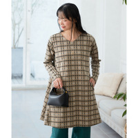 ジャガードカットソーチュニック（OtonaSMILE）　大きいサイズ