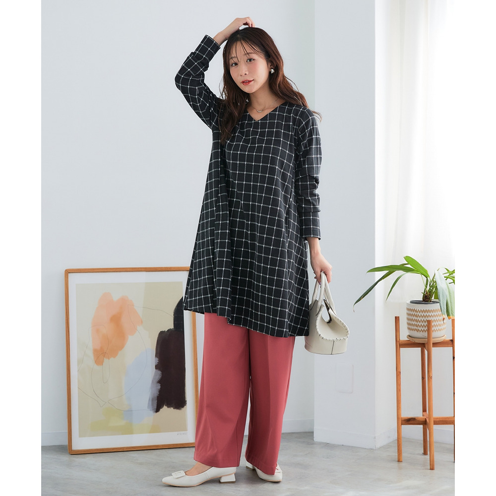 ジャガードカットソーチュニック(OtonaSMILE) 大きいサイズ18