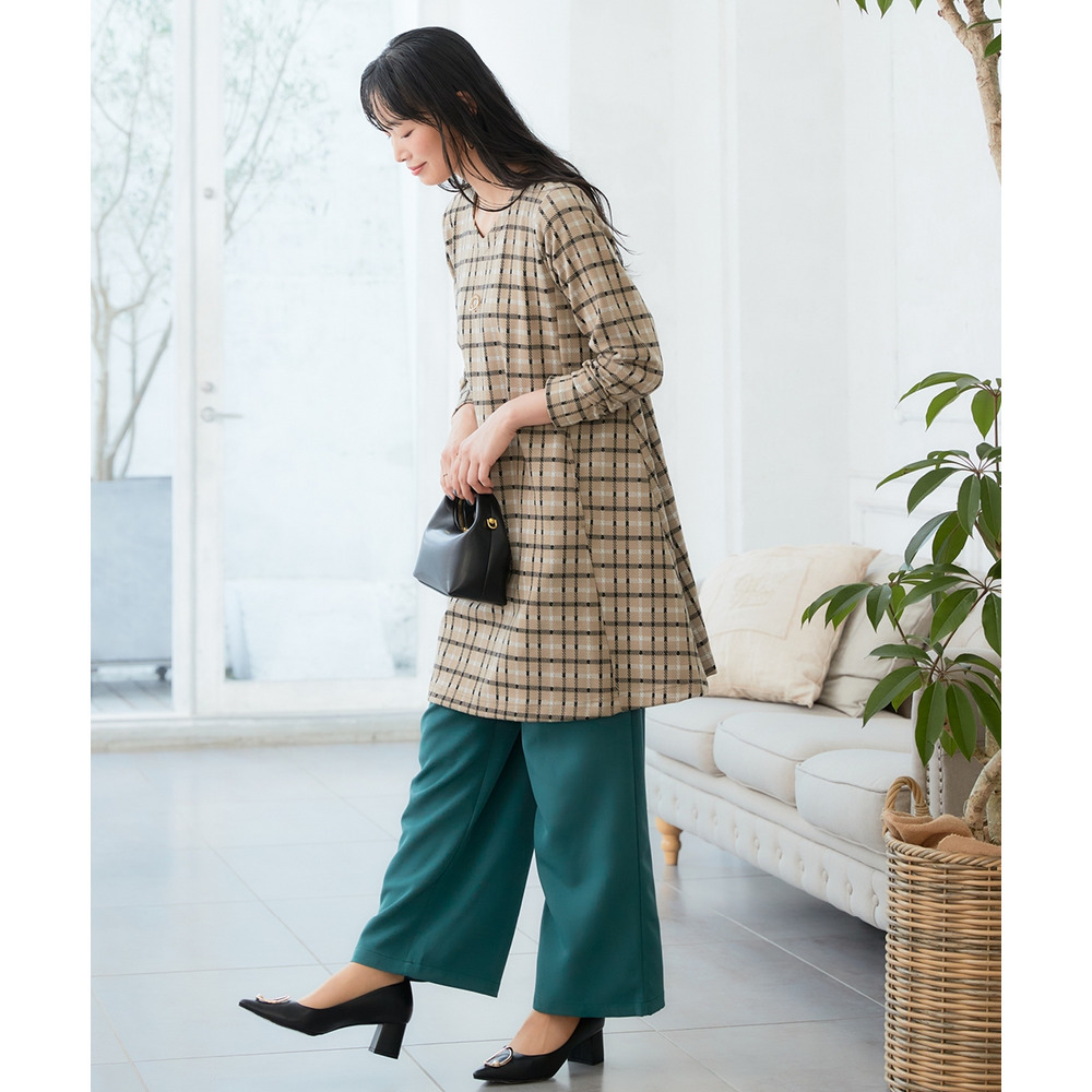 ジャガードカットソーチュニック(OtonaSMILE) 大きいサイズ20