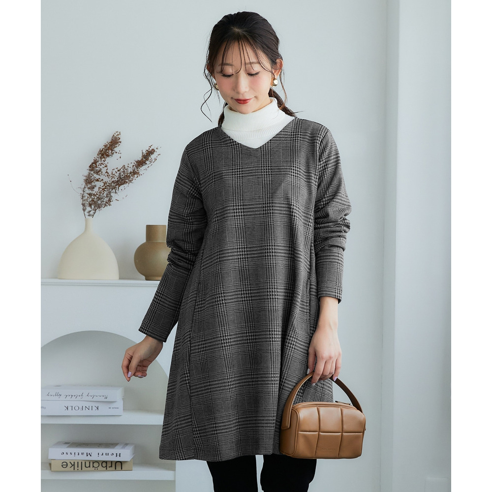 ジャガードカットソーチュニック(OtonaSMILE) 大きいサイズ1